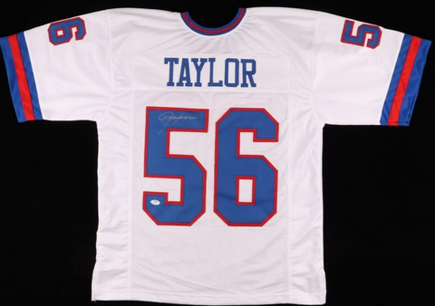 Lawrence Taylor Signed New York Giants Jersey (PSA COA) 2xSuper Bowl Champ L.B.