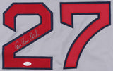 Carlton Fisk Signed Gray Road Red Sox Jersey (JSA COA) Rookie of the Year 1972