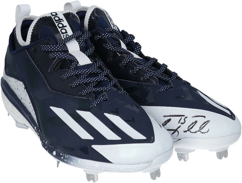 Tim Tebow NYM Signed Issued Navy & White Spotted Cleats - 2016-19 - AA0051714-15