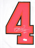 Mike Alstott Autographed White Pro Style Jersey - Beckett W Hologram *Silver