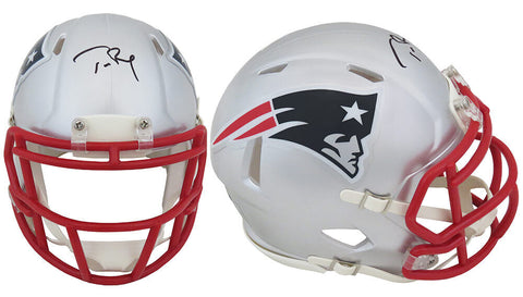 Tom Brady Signed New England Patriots Riddell Speed Mini Helmet - (Fanatics LOA)