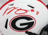 AJ Green Autographed Georgia Bulldogs Lunar Speed Mini Helmet-Beckett W Hologram