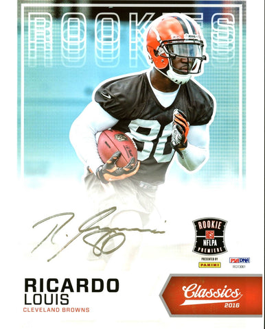 Browns Ricardo Louis Authentic Signed 8X10 Photo Autographed PSA/DNA #RG13061