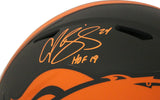 Champ Bailey Signed Denver Broncos Authentic Eclipse Helmet HOF BAS 30544