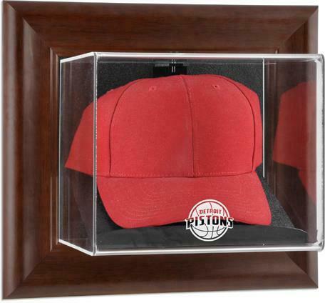 Detroit Pistons (2005-2017) Brown Framed Wall- Cap Case-Fanatics