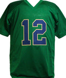 Ian Book Autographed Green College Style Jersey - Beckett W *silver