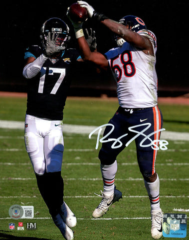 Roquan Smith Autographed/Signed Chicago Bears 8x10 Photo BAS 30860