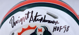 Dwight Stephenson Signed Miami Dolphins 97-12 Speed Mini Helmet w/ HOF- Prova