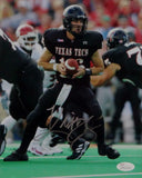 Kliff Kingsbury Signed Texas Tech 8x10 Playing in Black Jersey Photo- JSA W Auth