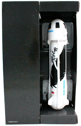 Michael Strahan Autographed Blue Origin Mini Rocket-Beckett W Hologram *Black