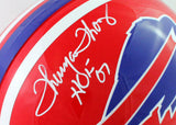 Thurman Thomas Autographed Buffalo Bills F/S 87-01 TB Helmet- JSA Witnessed *Whi