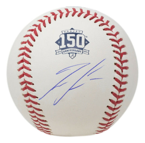 Ronald Acuna Jr. Signed Atlanta Braves 150th Anniversary MLB Baseball BAS ITP