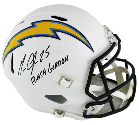Melvin Gordon Signed L.A. Chargers Speed Full Size NFL Helmet - "Flash Gordon"