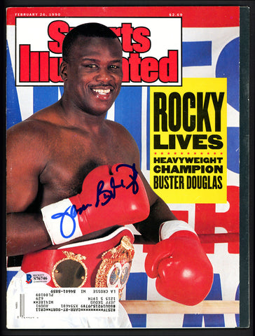 James "Buster" Douglas Autographed Signed Sports Illustrated Beckett BAS #S76746