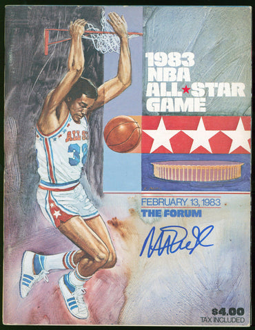 Lakers Magic Johnson Signed 1983 NBA All-Star Game Program BAS Wit #WP81374