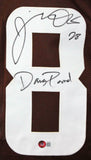 Jeremiah Owusu-Koramoah Autographed Brown Pro Style Jersey w/Insc *8-BAW Holo