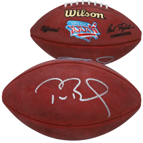 TOM BRADY Autographed Patriots Super Bowl XXXVI (36) Pro Football FANATICS