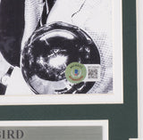 Larry Bird Signed Framed Celtics 8x10 Celebration with Red Auerbach Photo BAS