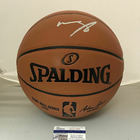 Autographed/Signed MOHAMED MO BAMBA Spalding Full Size Basketball JSA COA Auto