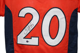 Brian Dawkins Autographed/Signed Pro Style Orange XL Jersey Beckett 38822