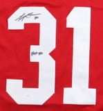 Gerry Cheevers Signed Team Canada Hockey Jersey (JSA) 1976 Canada Cup Series