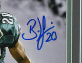 Brian Dawkins Signed Framed Philadelphia Eagles 8x10 Dark Smoke Photo JSA ITP