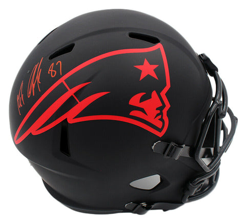 Rob Gronkowski Signed New England Patriots Speed Full Size Eclipse NFL Helmet