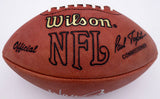 Warren Moon Autographed NFL Leather Football Houston Oilers MCS Holo #97662