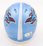 Treylon Burks Signed Tennessee Titan Flash Alternate Speed Mini Helmet (Beckett)