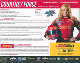 Courtney Force Authentic Signed 8x10 Cardstock Photo Autographed BAS #S72617