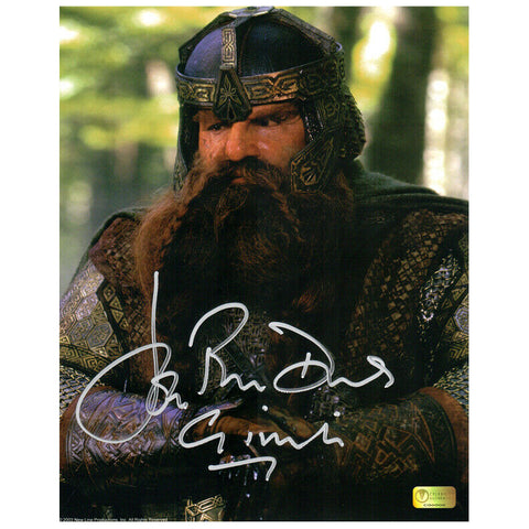 John Rhys-Davies Autographed Lord of the Rings 8x10 Close Up Photo
