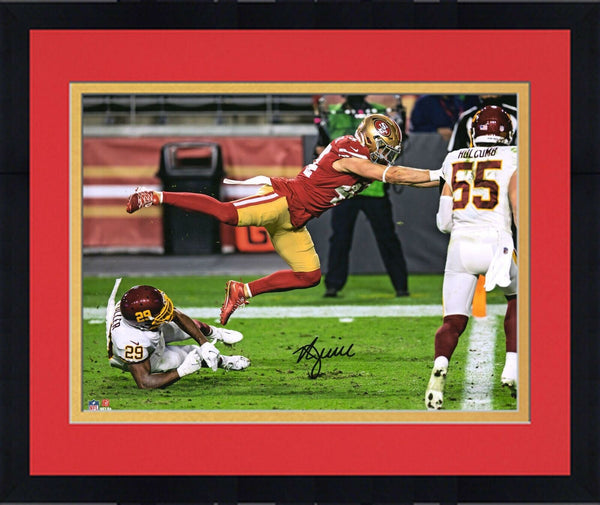 Framed Kyle Juszczyk San Francisco 49ers Signed 16" x 20" Endzone Dive Photo