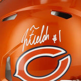 Justin Fields Bears Signed Riddell Flash Alternate Speed Helmet