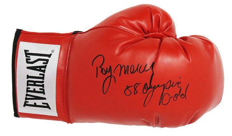 RAY MERCER Signed Everlast Red Boxing Glove w/88 Olympic Gold - SCHWARTZ