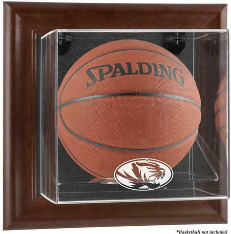 Missouri Tigers Brown Framed Wall-Mountable Basketball Display Case - Fanatics