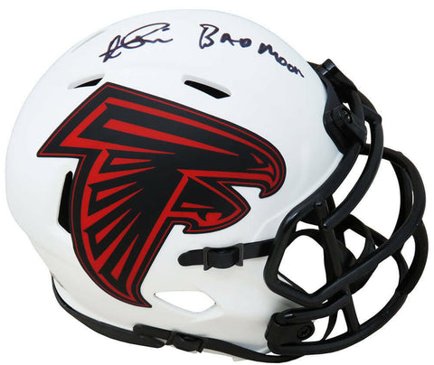 Andre Rison Signed Falcons Lunar Eclipse Riddell Mini Helmet w/Bad Moon (SS COA)