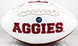 Dat Nguyen Autographed Texas A&M Aggies Logo Football W/3 Awards-Prova *Black