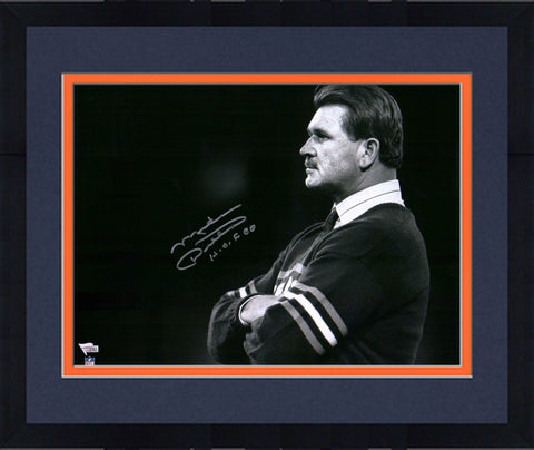 Frmd Mike Ditka Chicago Bears Signed 16" x 20" Coaching Photo & "HOF 88" Insc