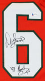 Warren Sapp Signed Miami Hurricane Jersey Inscribed 91 Ntl. Champs (Beckett COA)
