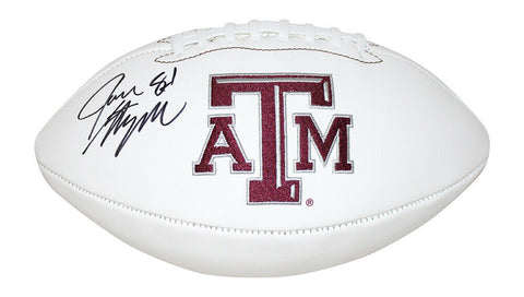 Jace Sternberger Autographed/Signed Texas A&M Aggies Logo Football JSA 30887