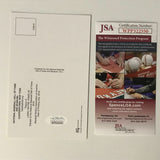 Autographed/Signed CHIPPER JONES HOF Hall Of Fame Plaque Postcard JSA COA Auto