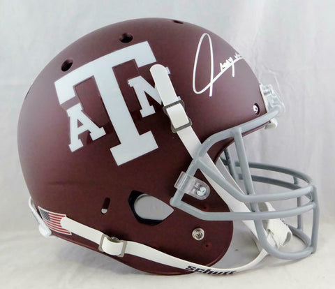 Trayveon Williams Autographed Texas A&M Full Size Maroon Schutt Helmet-JSA W