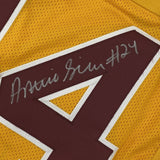 FRAMED Autographed/Signed ANTONIO GIBSON 33x42 Washington Yellow Jersey JSA COA