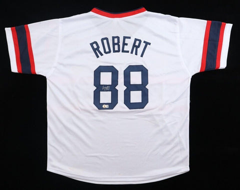 Luis Robert Signed Chicago White Sox Jersey (Beckett) 2020 Gold Glove C.F.