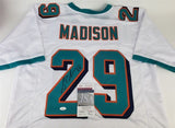 Sam Madison Signed Dolphins Jersey (JSA COA) Miami All Pro D.B. (1997-2005)