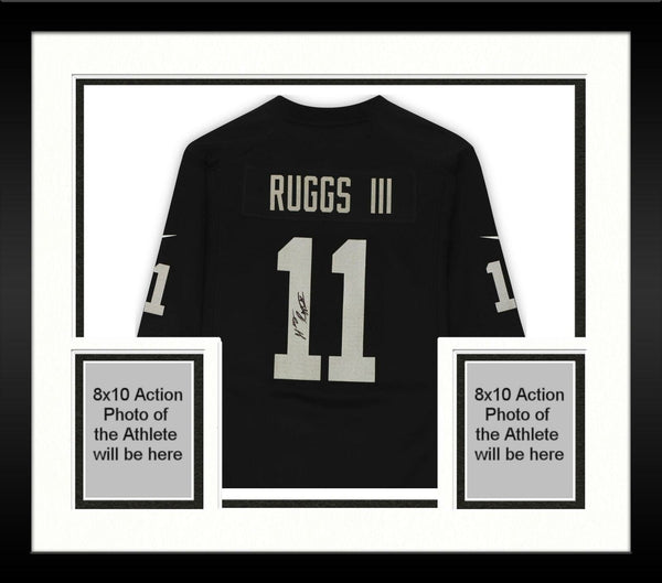 Framed Henry Ruggs III Las Vegas Raiders Autographed Nike Black Game J –  Super Sports Center