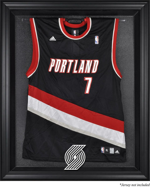 Portland Trail Blazers Black Framed Team Logo Jersey Display Case - Fanatics