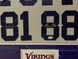 Purple People Eaters Signed Minnesota Vikings 35x43 Framed White Jersey (JSA)