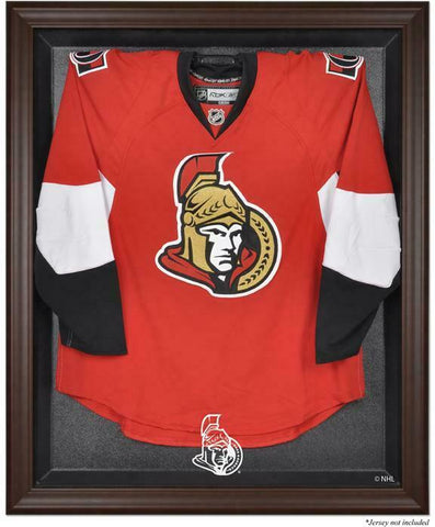 Ottawa Senators Brown Framed Logo Jersey Display Case - Fanatics Authentic