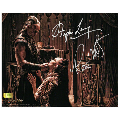 Rose McGowan and Stephen Lang Autographed Conan the Barbarian 8x10 Photo